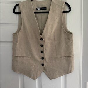 Zara Light Tan Vest